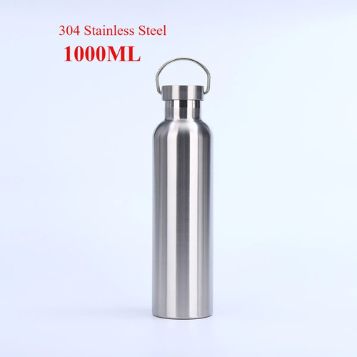 Stainless steel water bottle - steel,
