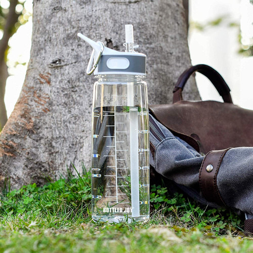 2xwater bottle with straw - bottle,